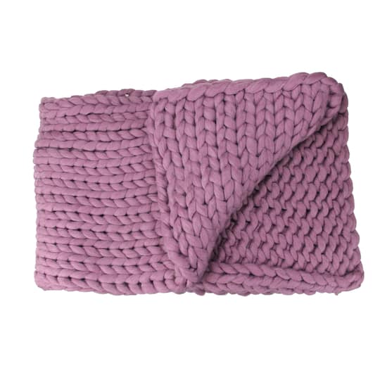 Purple Cable Knit Throw Blanket By Northlight | 50" x 60" | Michaels®